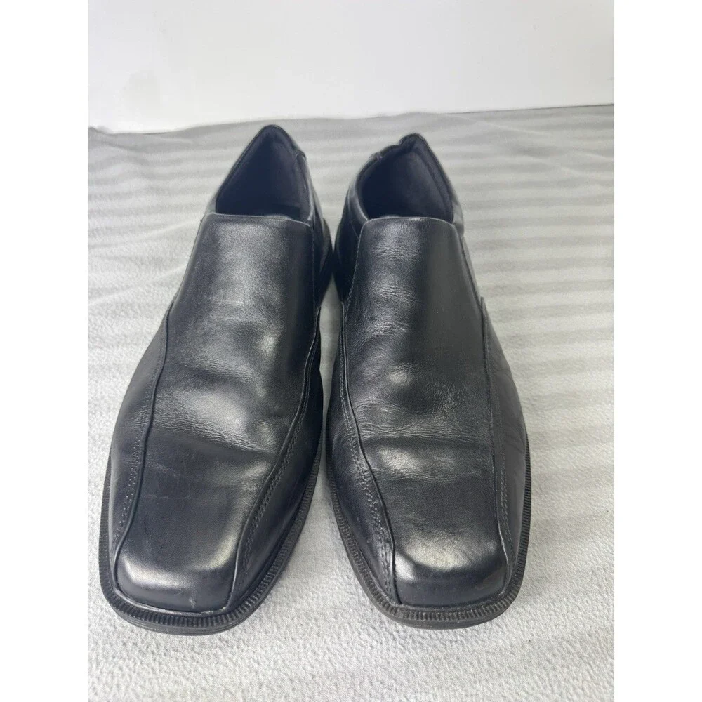 Nunn Bush Men’s Black Leather Slip-On Dress Shoes Size 12M